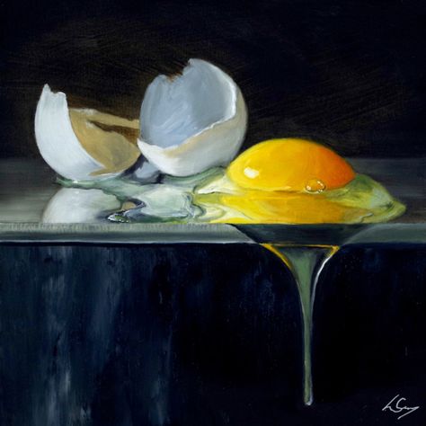 Hyperrealism by Lorn Curry – On Art and Aesthetics Jigsaw Pictures, Still Life Artists, Realistic Oil Painting, Still Life Paintings, Life Paintings, Gcse Art, Egg Art, Hyperrealism, Still Life Art