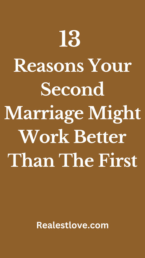 The traumas of separation can be draining and emotionally exhausting. To avoid going through the pains again, you might decide to avoid marriage again.  However, not all second marriages last. Some go through as many struggles and difficulties as they had in their first marriage. In this blog post, you will discover reasons why second marriages work better than first. Read on. Relationship Habits, Conflict Resolution Skills, Happy Marriage Tips, Relationship Red Flags, Second Marriage, Relationship Talk, Improve Communication Skills, 13 Reasons, Successful Marriage