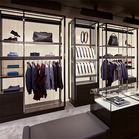 VISIT US Fashion Shop Interior, Shoe Store Design, Suit Stores, Clothing Store Interior, Clothing Store Design, Suits Casual, Store Design Boutique, Casual Menswear, Mens Clothing Store