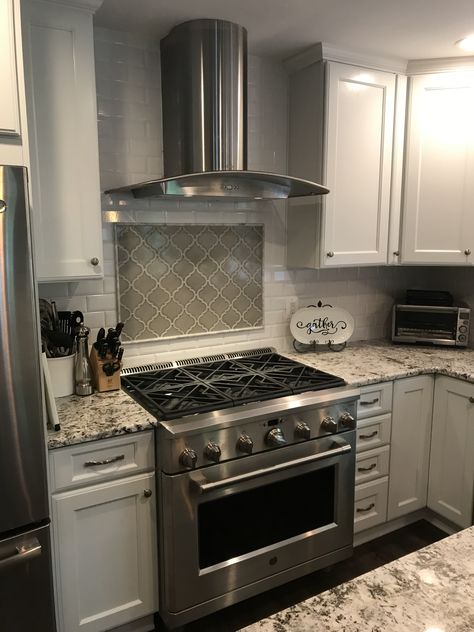 Thank you Pinterest for inspiring me with my kitchen remodel!!! GE Cafe stove & zephyr range hood Stove Hood Range Ideas, Stove Ideas Kitchen, Cafe Stove, Ge Cafe, Fireplace & Wood Stove Accessories, Wall Stove, Stoves Range, Rocket Stoves, Kitchen Stove