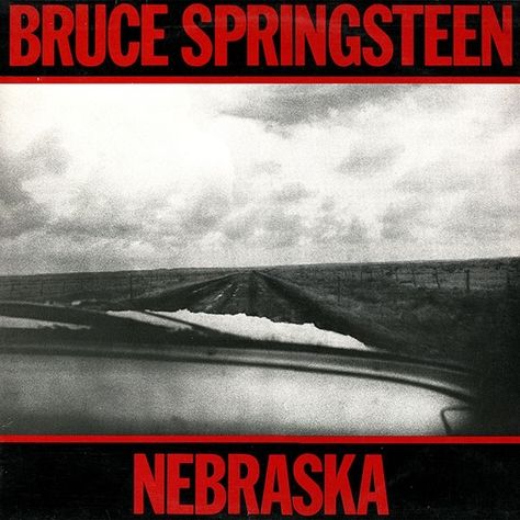 Bruce Springsteen – Nebraska album art - Fonts In Use Muzică Rock, Viggo Mortensen, Paul Simon, E Street Band, Sean Penn, Born To Run, Solo Album, Great Albums, Columbia Records