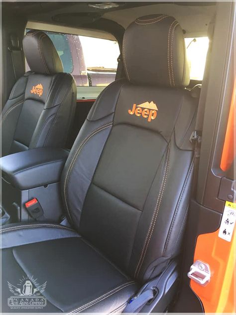 Wrangler Jl Accessories, Jeep Wrangler 2 Door, Wrangler 2 Door, Jeeps Wrangler, Jeep Interior, 2019 Jeep Wrangler, Orange Jeep, Jeep Seats, Jeep Interiors