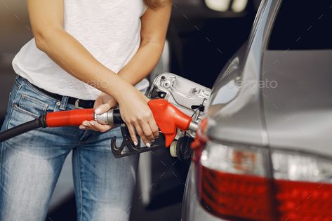 Elegant woman standing on a gas station by prostooleh. Woman on a gas station. Lady in a white t-shirt. Woman near the car. #AD #gas, #station, #standing, #Elegant Petrol Price, Pompe A Essence, Fuel Prices, Oil Company, Woman Standing, Bad Timing, Gas Station, Cruise Control, Car Wash