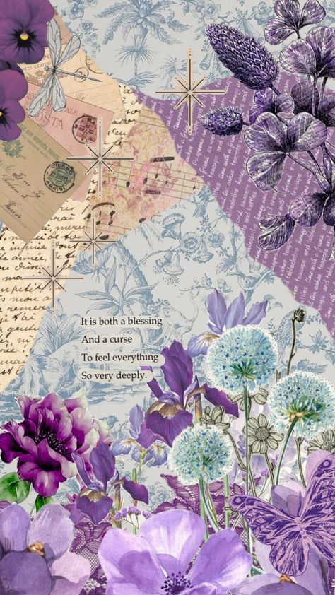 #beauty #music #wallpaper #art Vintage Design For Scrapbook Printable, Light Purple Wallpaper, Light Purple Background, Flower Background Design, Wall Collage Decor, Diy Photo Book, Light Purple Flowers, Iphone Wallpaper Classy, Flower Collage