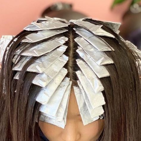 Gray Hair Highlight Transformation - Mirella Manelli Hair Education Highlight Transformation, Gray Highlights Brown Hair, White Hair Highlights, Bright Blue Hair, Kenra Color, Hair Education, Gray Hair Pixie Cuts, Hair Foils, Hair Highlight