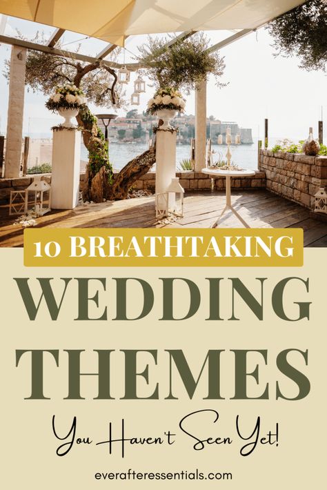 Discover 10 unforgettable wedding themes that will leave your guests in awe! ✨ From elegant to magical, we've curated a stunning collection of unique and creative ideas to help you celebrate your big day in style! Wedding Ideas Modern Romantic, Modern Nature Wedding, Indoor Wedding Theme Ideas, Wedding Styles Themes Elegant, Wedding Theme Ideas Elegant Indoor, Wedding Theme Ideas Unique, Wedding Theme Ideas Elegant, Wedding Concept Ideas, Themes For Weddings