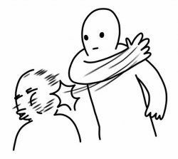 Slapping Someone Reference, Slapping Drawing, Funny Stick Figures, Drawing Meme, Funny Stickman, Blue Daisies, Goofy Drawing, Stick Figure Drawing, Cute Cartoon Images