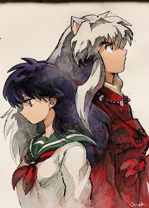 Inuyasha y Aome! Inuyasha, Anime, White