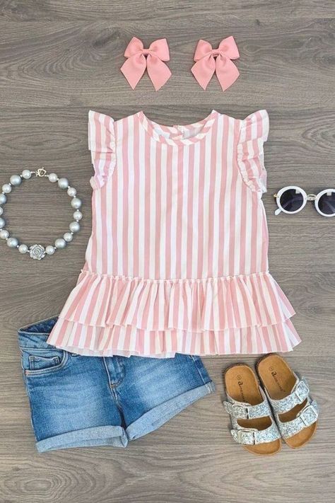 Pink Girl Outfits, Makeup Cantik, Toddler Designer Clothes, Sparkle In Pink, Cute Outfit Ideas, Toddler Girl Style, Toddler Boy Outfits, Baby Outfits, Cute Outfit