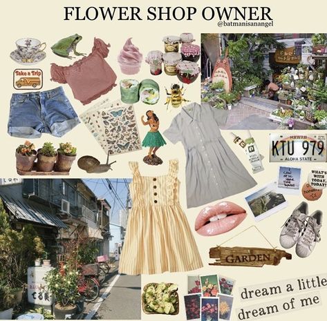 Flower Shop Owner, Aesthetic Memes, Mood Clothes, Summer Fashions, Lighting Trends, Zooey Deschanel, Mood Board Fashion, Shop Owner, Jeans Boyfriend