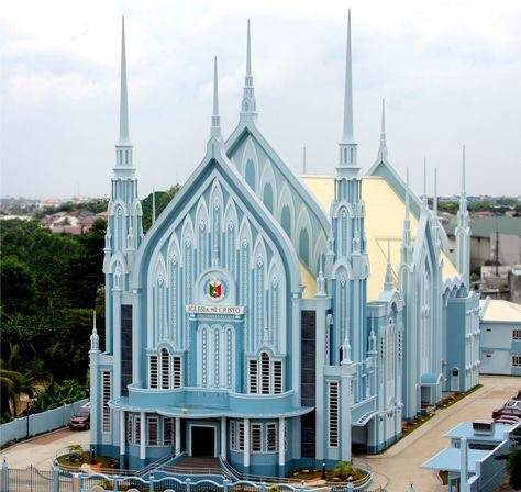 Iglesia Ni Cristo, Commonwealth Avenue Carlos Santos-Viola Iglesia Ni Cristo Church Wallpaper, Church Wallpaper, Bauhaus Architecture, Cute Cat Memes, Church Pictures, Blue Aesthetic Pastel, Cellphone Wallpaper Backgrounds, Churches Of Christ, Faith Bible