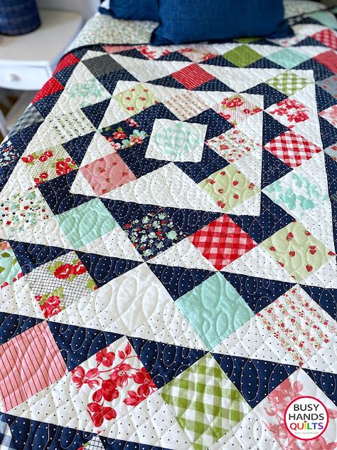 Bonnie And Camille, Layer Cake Quilt Patterns, Charm Square Quilt, Charm Pack Quilts, Skip To My Lou, Log Cabin Quilt Blocks, Cake Quilt, Layer Cake Quilts, Quilt Square Patterns