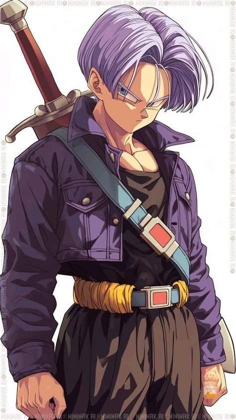 Future Trunks Dbz, Trunks Super Saiyan, Trunks Dbz, Dbz Drawings, Dbz Manga, Dragon Z, Future Trunks, Good Anime Series, Dragon Ball Art Goku