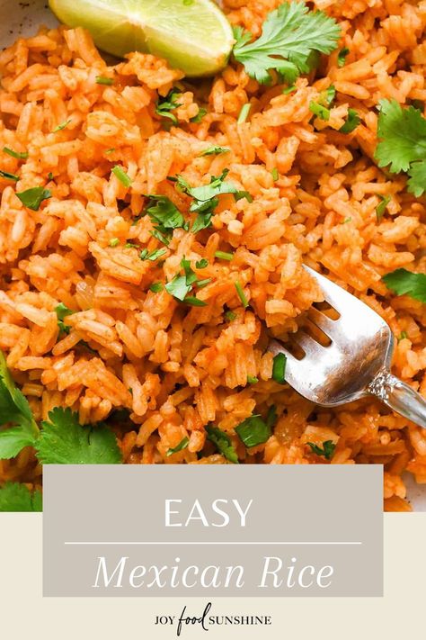 This Mexican rice recipe is easy to make in 30 minutes! It’s bold, flavorful, and even more delicious than your favorite restaurant.