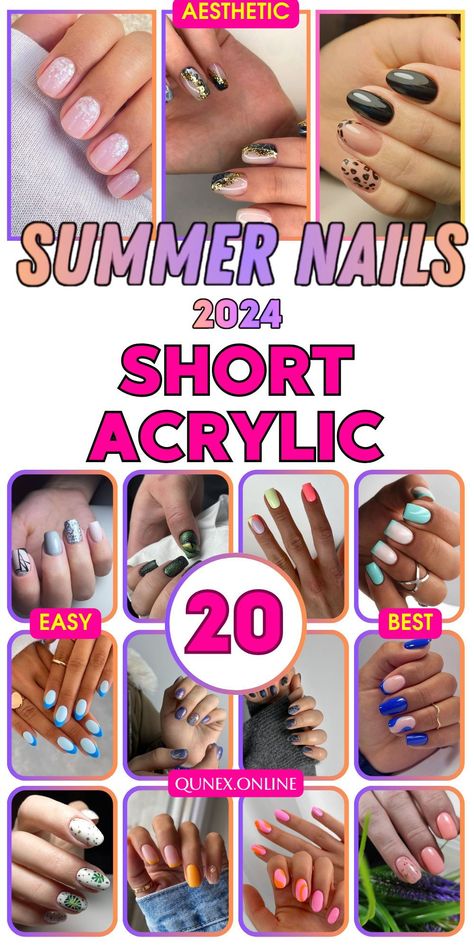 Keep it simple yet stylish with our collection of summer short acrylic nails 2024 designs! From minimalist almond shapes to classic square nails, these designs are perfect for effortless beauty this summer. Explore now for inspiration! Classic Square Nails, Acrylic Nails Ideas, Short Acrylics, Acrylic Nail Shapes, Sally Hansen Miracle Gel, Essie Gel, Minimalist Beauty, Short Acrylic, Effortless Beauty