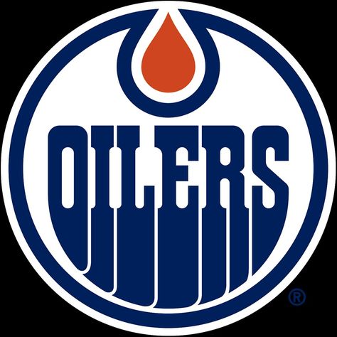 The Edmonton Oilers primary logo for the 2023 season follows the same design - A circle with an orange oil drop above & OILERS below, but has been recoloured to match their original 1979 team colours of royal blue & orange. #NHL Oilers Logo, Edmonton Oilers Hockey, Oilers Hockey, Dfb Team, Wall Tattoo, All Nfl Teams, Logo Gifts, Removable Wall Decals, Edmonton Oilers