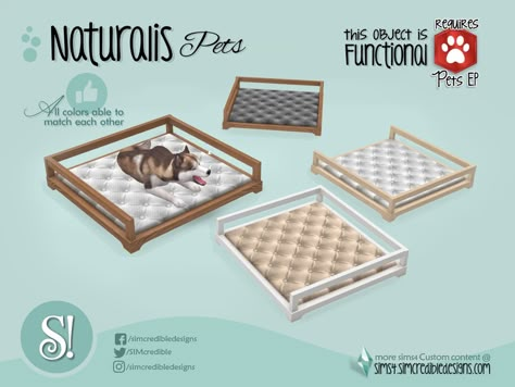 The Sims Resource - Naturalis Pet bed large Sims4 Cc Pet Furniture, Dog Bed Sims 4 Cc, Sims 4 Cat Bed, Sims4 Cc Pets, Sims 4 Pet Beds, Sims 4 Pet Cc Furniture, Sims 4 Cc Pet Stuff, Sims 4 Pet Cc, Sims 4 Dog