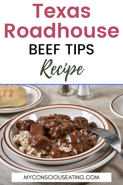 Texas Roadhouse Beef Tips in a dish Texas Road House Beef Tips Recipe, Copycat Texas Roadhouse Beef Tips, How To Make Beef Tips, Copycat Ihop Beef Tips, Texas Roadhouse Brown Gravy, Texas Roadhouse Steak Bites, Beef Tips And Gravy Stove Top Quick, Beef Tip Recipes Easy, Texas Roadhouse Beef Tips And Gravy