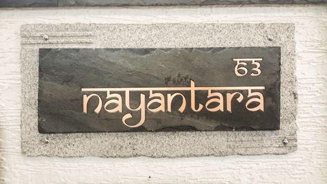 Nameplate's  By Indian Autumn #Nayantara White Name Plates For Home, Apartment Name Plate Design, Nameplates Design Ideas For Home Indian, Name Plates For Home Indian, House Name Plate Design Indian, Home Names Ideas Indian, House Names Ideas Indian, Nameplates Design Ideas For Home, Indian Houses