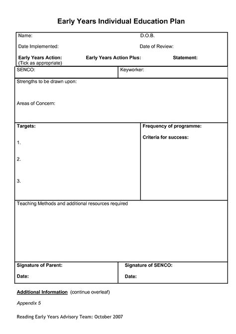 Remedial Plan For Weak Students, Special Education Lesson Plan Template, Early Childhood Lesson Plan Template, Staff Evaluation Form For Childcare, Sensory Profile, Individualized Education Plan, Eylf Outcomes, Enterprise Ideas, Childminding Ideas