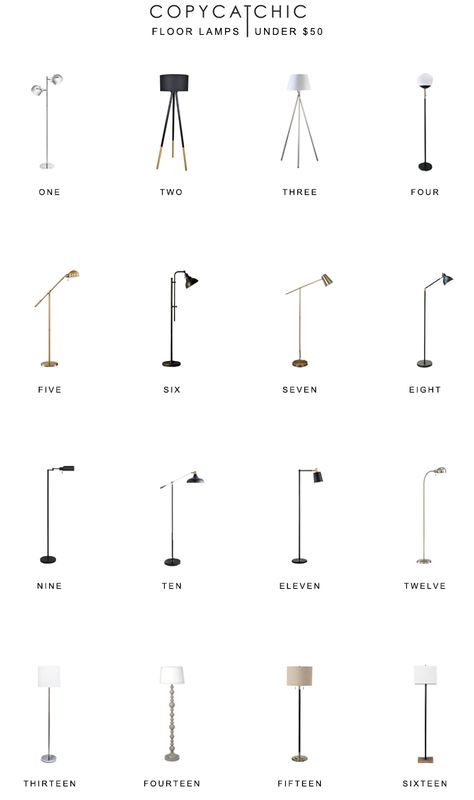 Home Trends | Floor Lamps Under $50 Stylish Floor Lamp, Lamp Makeover, Shabby Chic Lamps, Floor Lamp Bedroom, Budget Home Decor, Floor Lamps Living Room, Inexpensive Home Decor, Flooring Trends, Small Living Room Decor