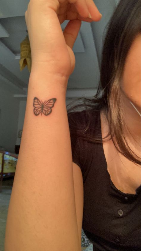 Butterfly Tattoo Placement Ideas Arm, Butterfly On Wrist, Wrist Tattoos Butterfly, Butterfly Tattoo Wrist, Wrist Tatoo, Butterfly Wrist Tattoo, Astronaut Tattoo, Small Butterfly Tattoo, Butterfly Tattoos For Women