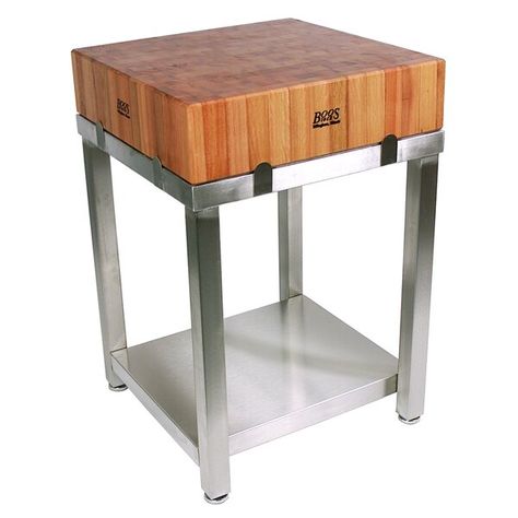 Butchers Block Island, Butcher Block Cart, Kitchen Cart Island, Kitchen Island Butcher Block, Boos Butcher Block, Island Butcher Block, Kitchen Walnut, Americana Kitchen, Narrow Kitchen Island