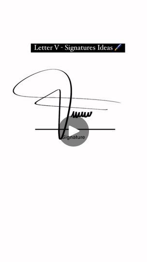 V Signature Ideas, V Signature, Signature Ideas, Calligraphy Lettering, Letter V, Bad Bunny, News Design, New Design, Link In Bio