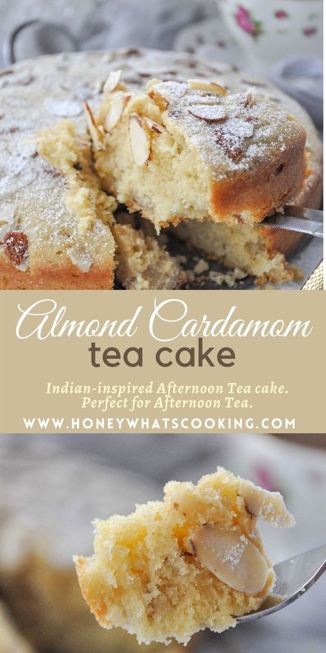 Cardamom Almond Cake, Gluten Free Baking Breakfast, Almond Cake With Cardamom And Pistachio, Unique Loaf Cake, Almond Cardamom Cookies, Almond Custard Cake, Cardamom Birthday Cake, Cardamom Pound Cake, Cardomom Recipes Baking