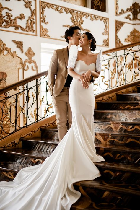 Filipina Wedding Dress Bridal Gowns, Filipino Modern Wedding Dress, Wedding Dresses Philippines, Filipiniana Engagement Shoot, Filipiñana Dress Modern Wedding, Filipiniana Wedding Gown The Bride, Filipina Wedding Dress Traditional, Wedding Filipiniana Theme, Filipina Wedding Theme