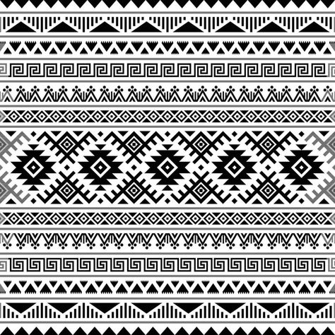 Ornament Wallpaper, Pattern Design Illustration, Ethnic Pattern Design, Navajo Pattern, Pattern Black And White, Ethnic Patterns, Aztec Pattern, Black And White Design, White Design