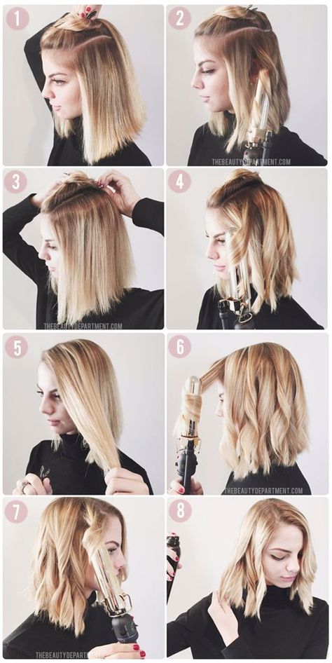 styling a bob lucy hale lauren conrad kristin ess the beauty department Hairstyle For Long Hair, Lob Styling, Easy Hairstyle, Penteado Cabelo Curto, Long Bob, Hair Envy, Shoulder Length Hair, Hair Today, Great Hair