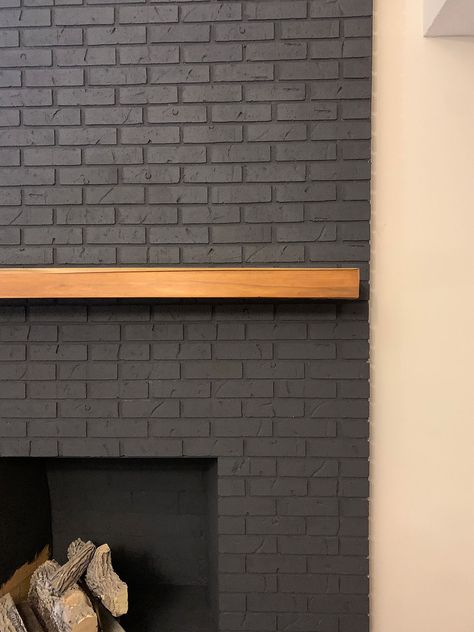 How to Paint a Brick Fireplace Pellet Stove Ideas Living Rooms, Wood Burning Stove Ideas, Pellet Stove Ideas, Black Brick Fireplace, Stove Hearth, Brick Fireplace Wall, Wood Stove Hearth, Stove Ideas, Red Brick Fireplaces