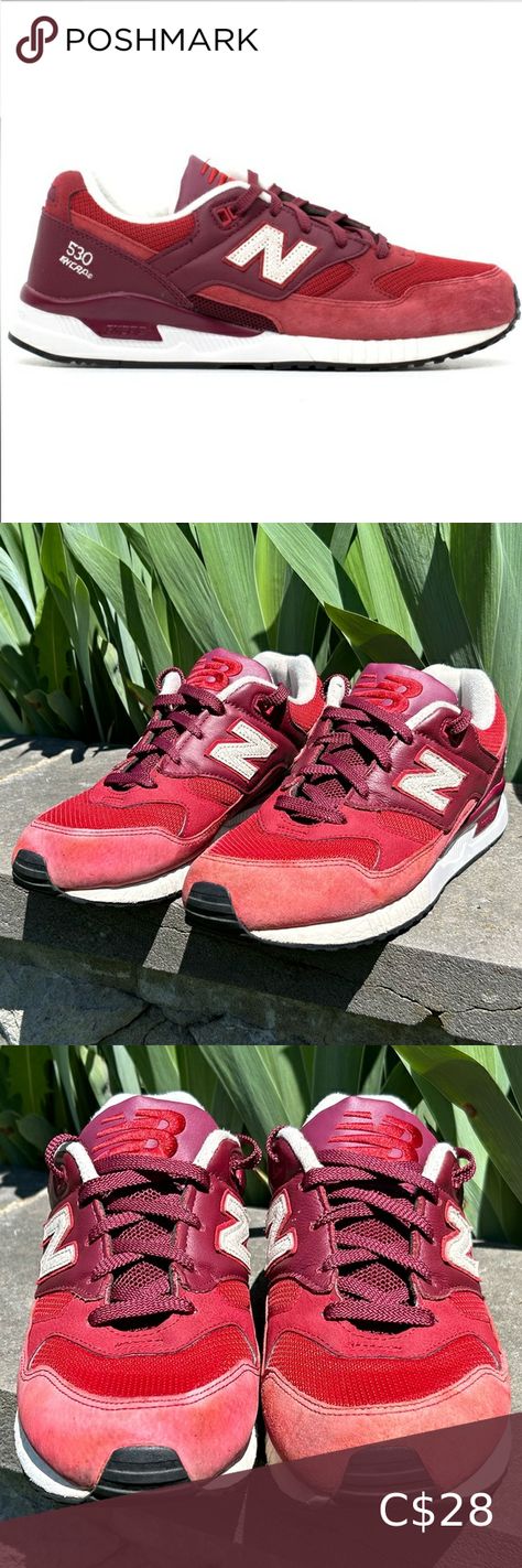 New Balance 530 Encap sneakers shoes trainers Burgundy / Red M5300XB Shoes Trainers, Sneakers Shoes, Burgundy Red, New Balance, Shoes Sneakers, Size 10, Sneakers, Red, How To Wear