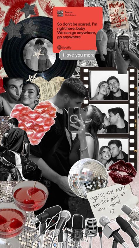 Couple collage newspaper clipping wallpaper background Collage Newspaper, Couple Collage, Dont Be Scared, Chris Brown, Love You More, Newspaper, Wallpaper Backgrounds, I Love You, Most Beautiful