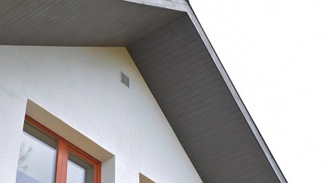 9 Soffit and Fascia Color Combinations to Try Black Facia And Soffit Grey House, Painted Soffit Exterior, Fascia And Soffit Colors, Iron Ore Soffit And Fascia, Soffit Colors Exterior, Fascia And Soffit Ideas, Grey Soffit And Fascia, White House With Black Soffit And Fascia, Black Fascia White Soffit