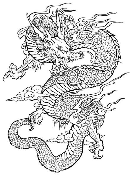 Mystic Dragon Coloring Pages - Celebrate the terror of the skies with this set of two free coloring pages. These dragons are a perfect activity for adults and children. Japan Tattoos, Dragon Traditional, Traditional Dragon, Asian Dragon Tattoo, Dragons Tattoo, Chinese Dragon Tattoos, Tato Henna, Japanese Dragon Tattoo, Kunst Tattoos