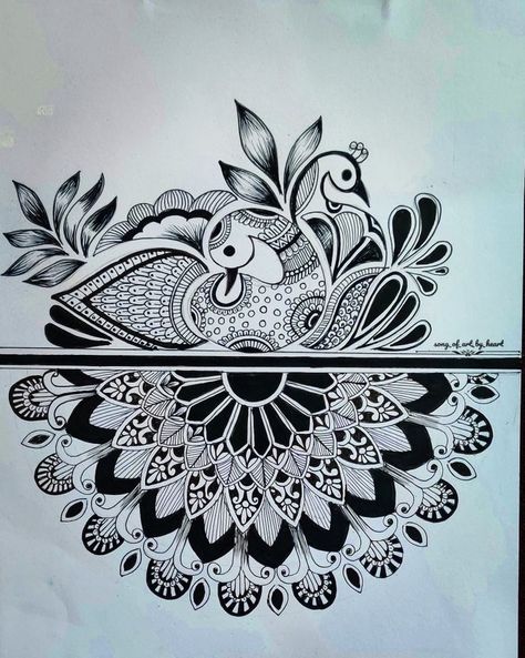 Peacock Mandala, Doddle Art, Armband Tattoos, Penanda Buku, Pen Doodles, Drawing Doodles, Easy Mandala Drawing, Boho Art Drawings, Mandala Art Therapy