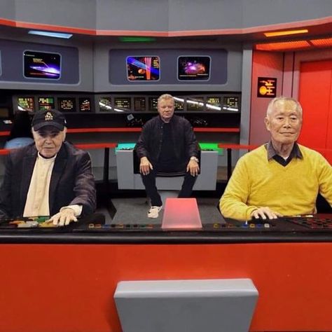 Chekov, Kirk and Sulu (TOS) @ bridge of Enterprise. #2/2 Walter Koenig, Star Trek Meme, Star Trek Quotes, George Takei, Star Trek Crew, Perry Rhodan, Star Trek Cast, Star Trek Funny, Star Trek Tv