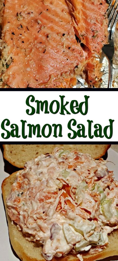 Salmon Leftover Recipes, Smoked Salmon Salad Recipes, Bbq Salmon Recipes, Salmon Salad Recipe, Hot Smoked Salmon, The Perfect Sandwich, Bread To Make, Avocado Dishes, Smoked Salmon Salad