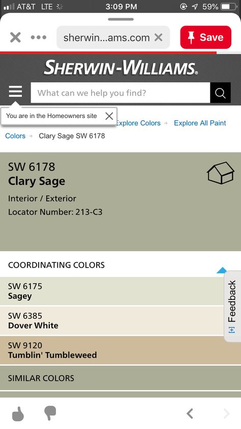 Clary Sage Coordinating Colors, Sage Coordinating Colors, Clary Sage Color Palette, Basement Color, Sage Color Palette, Basement Colors, Half Bathroom Decor, Amazing Houses, Paint Color Palettes