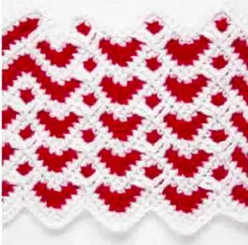 Quick Sweetheart Ripple Afghan Free Pattern Sweetheart Ripple Afghan Pattern Free, Advanced Crochet Patterns Free, Valentine Crochet Ideas, Broomstick Crochet, Crochet Ripple Afghan Pattern, Crochet Bedsheets, Ripple Afghan Pattern, Valentine Crochet, Crochet Ripple Afghan