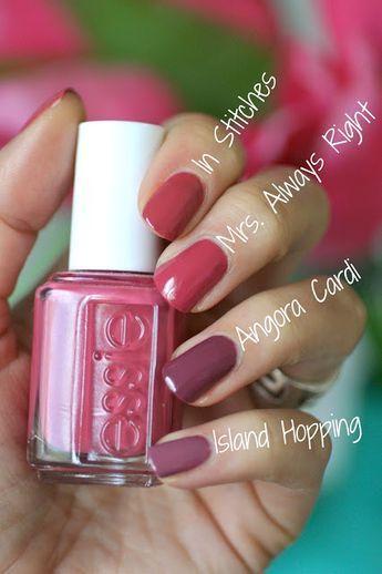 Essie Bridal 2016 - Mrs. Always Right Collection Review & Comparisons | Essie Envy Cotton Candy Nails, Essie Nail Colors, Mrs Always Right, Nails Ombre, Bridal Nail Art, Nail Color Trends, Bride Nails, Essie Nail Polish, Winter Nail