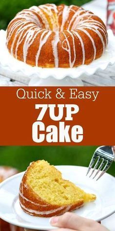 7up Cake Recipe, 7up Cake, 7 Up Cake, Up Cake, 7 Up, Oreo Dessert, Delicious Cake Recipes, Bundt Cakes Recipes, Delicious Cake