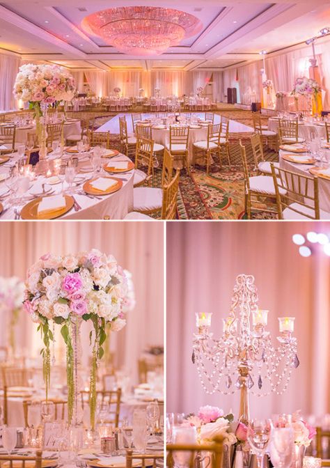 Rose Gold Debut Theme, Quinceanera Venue, 18th Debut, Debut Design, Debut Theme, Wedding Ballroom, Pink Wedding Receptions, White Wedding Reception, Beautiful Themes