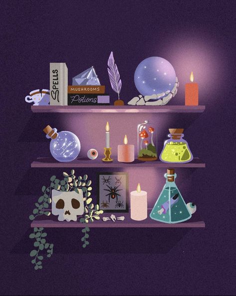 Spells And Potions, Witch Wallpaper, Bookshelf Art, Witchy Wallpaper, Art Journal Therapy, Halloween Wallpaper Iphone, Watch Wallpaper, Season Of The Witch, Witch Art