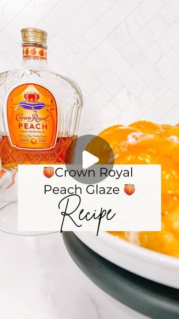 Crown Royal Peach Glaze, Crown Royal Peach Cobbler Pound Cake, Peach Glaze Recipe, Easy Glaze Recipe, Peach Cobbler Pound Cake Recipe, Crown Royal Peach, Peach Glaze, Peach Whiskey, Home Bakery Business