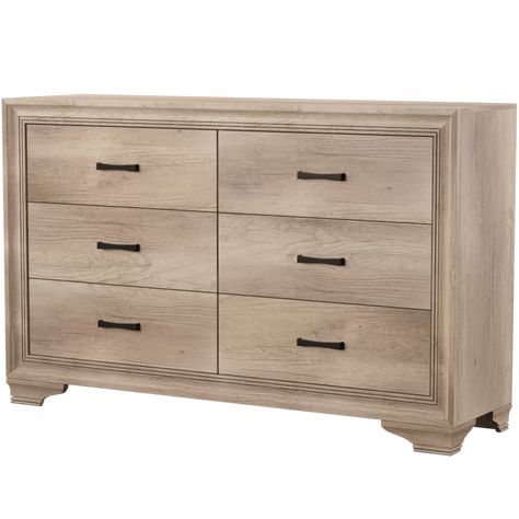 Sand & Stable Eisley 6 Drawer Double Dresser & Reviews | Wayfair Copper Handles, Dovetail Joinery, Interior Pictures, Coastal Farmhouse, Double Dresser, 6 Drawer Dresser, Dovetail Drawers, Dressers And Chests, Laurel Foundry Modern Farmhouse