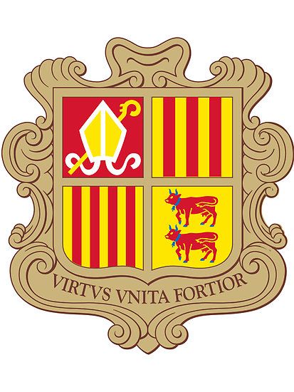 Andorra Flag, Spanish Flags, Andorra La Vella, Different Flags, National Flag, Luxembourg, Coat Of Arms, Fridge Magnets, Funny Stickers