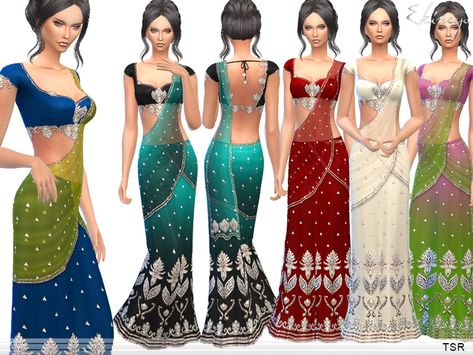 The Sims Resource - Saree - 2 Sims 4 Arabian Cc, Sims4 Clothing, Orientation Outfit, Sim4 Cc, Ts4 Mods, Sims 4 Mm Cc, Tumblr Sims 4, Clothing Female, Mini Tube Dress